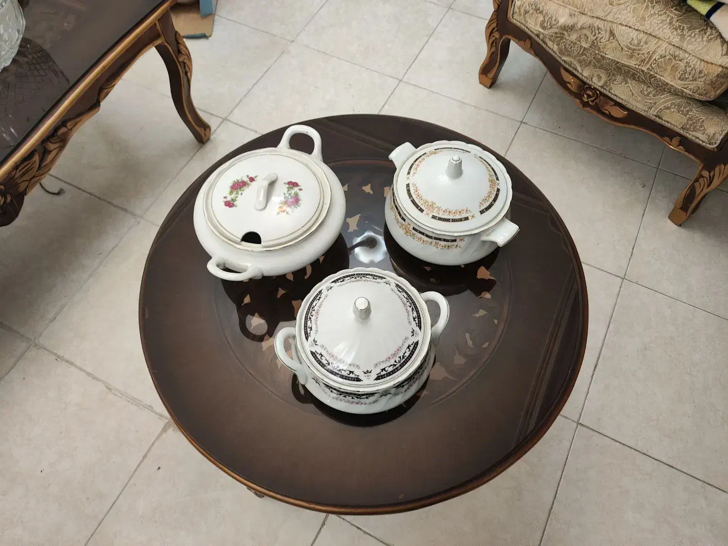 سه عدد سوپ خوری آنتیک (مارک ارکیده و دولوکس ژاپنی)|کلکسیون اشیاء عتیقه|تهران, کوی بیمه|دیوار