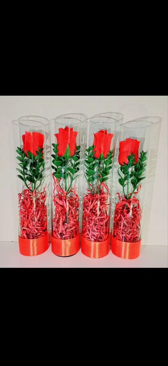گل رز شیشه ای مناسب کادویی|گل مصنوعی|حمیدیا, |دیوار
