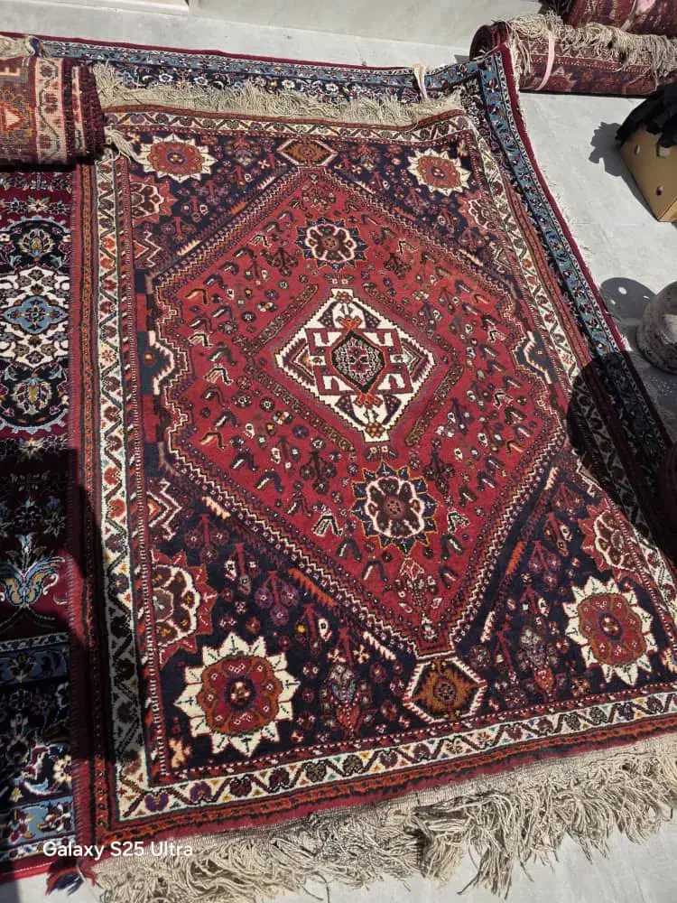 گلیم فرش طرح ترنج|فرش|شیراز, بازار|دیوار