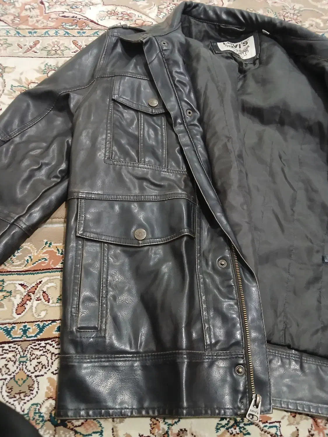 کت چرم گاوی مارک levis|لباس|روانسر, |دیوار