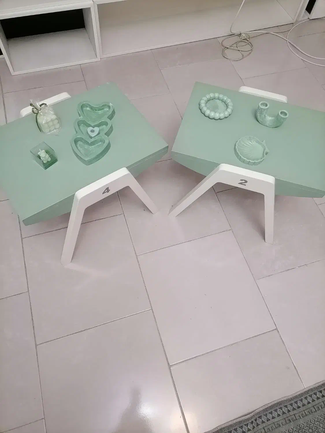 دوعدد میز عسلی ویک عدد میز تلفن|مبلمان خانگی و میز عسلی|تهران, طرشت|دیوار