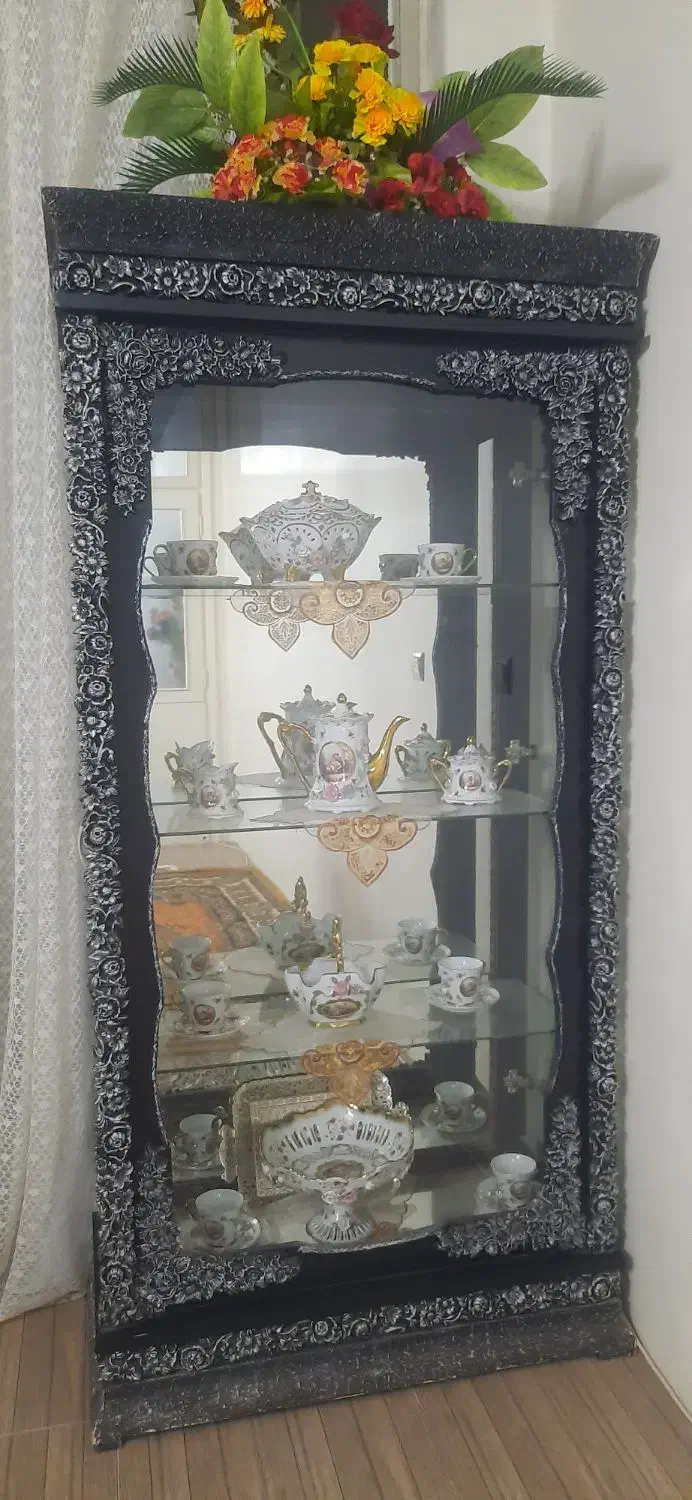 بوفه چوبی|بوفه، ویترین، کنسول|سلماس, |دیوار