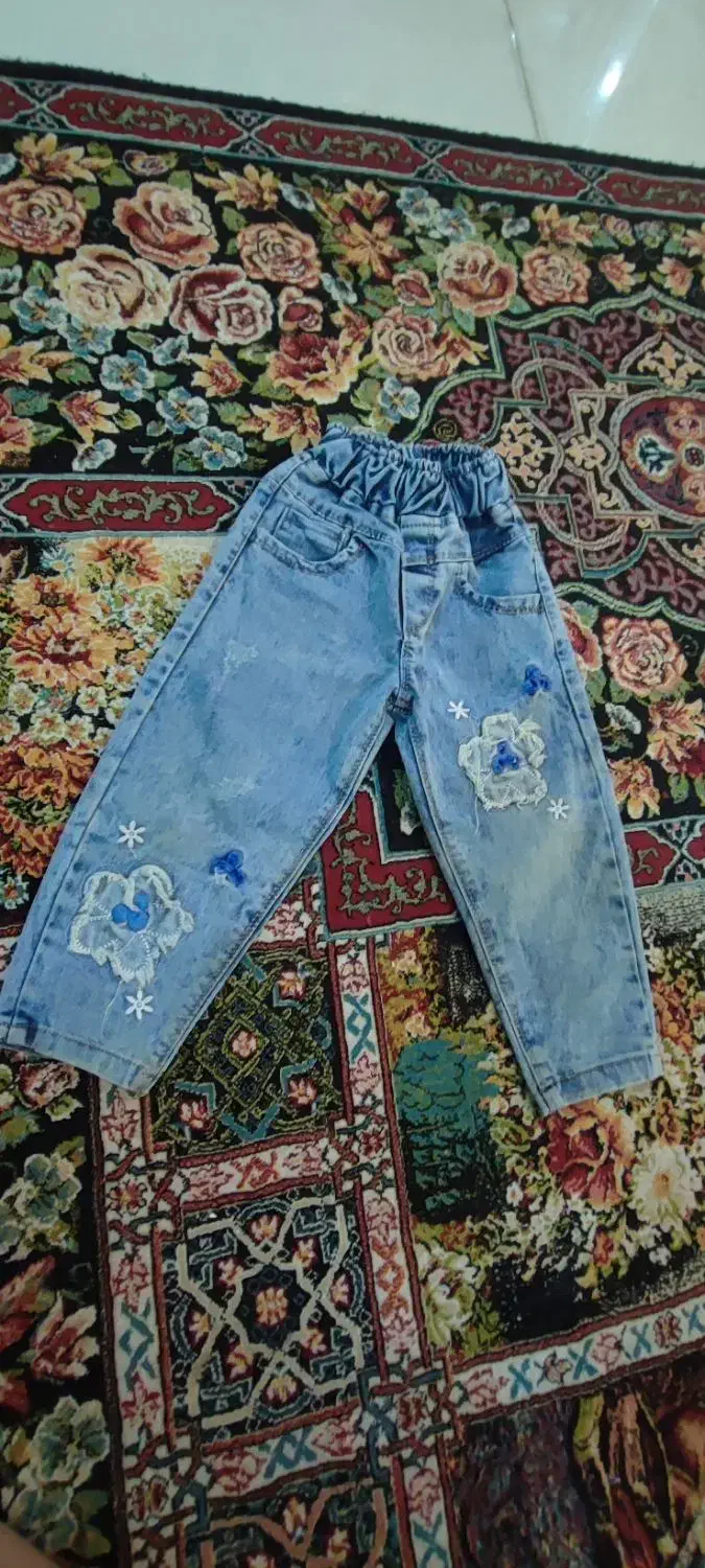 شلوار لی قد ۵۰ سانت مناسب دو تا سه سال|کفش و لباس بچه|مشهد, آبکوه|دیوار