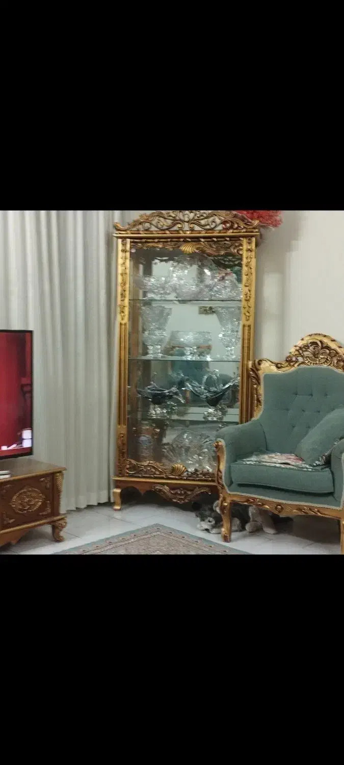 ویترین جنس چوب مناسب جهیزیه|بوفه، ویترین، کنسول|تهران, ابوذر|دیوار