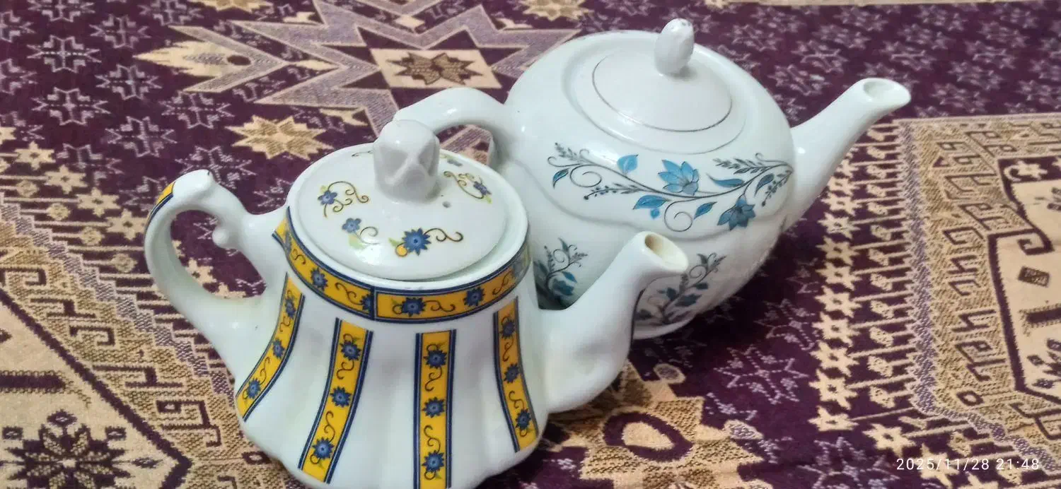 دو عدد قوری چینی اک بند|قوری، کتری، قهوه‌ساز دستی|مشهد, بهمن|دیوار