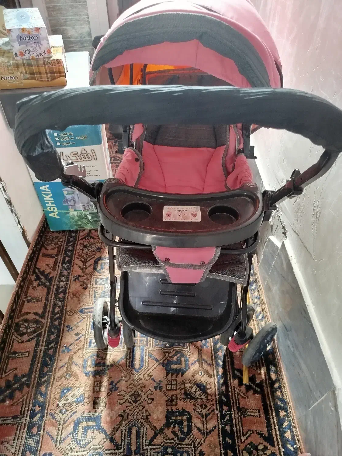 کالسکه کودک در حد نو نو|کالسکه و لوازم جانبی|میانه, |دیوار