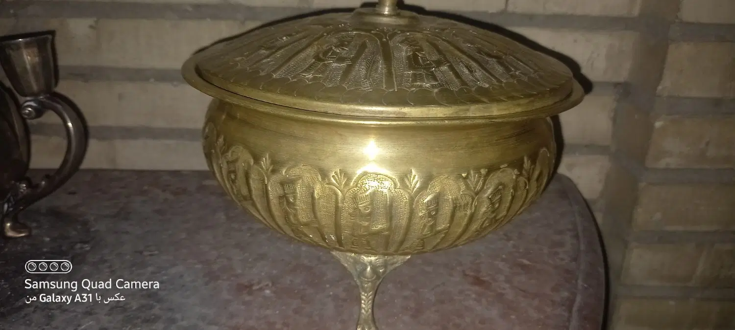 ظروف برنجی قلم خورده|صنایع دستی و سایر لوازم تزئینی|تهران, تسلیحات|دیوار