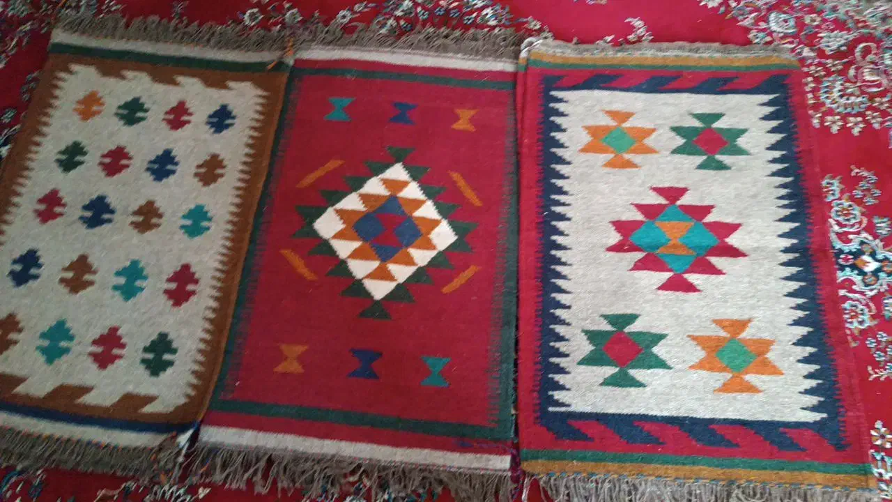 گلیم های دست بافت|گلیم، جاجیم، گبه|فلاورجان, |دیوار