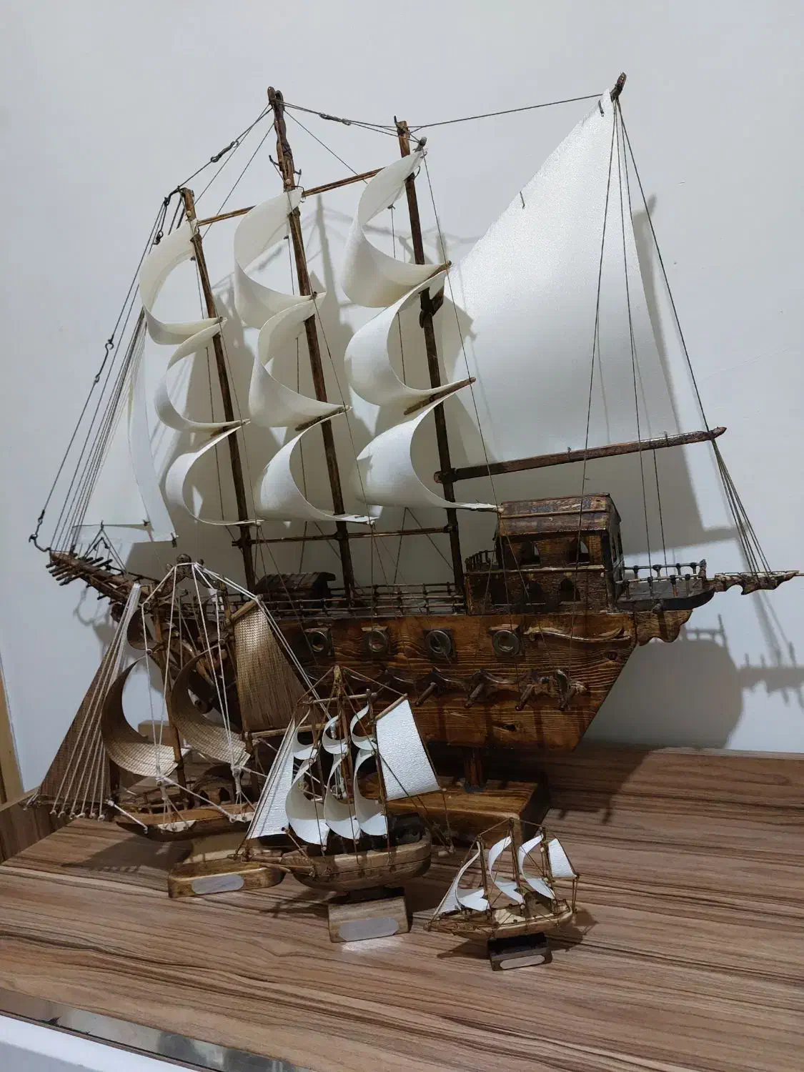 کشتی دستساز آنتیک|مجسمه، تندیس، ماکت|تبریز, |دیوار