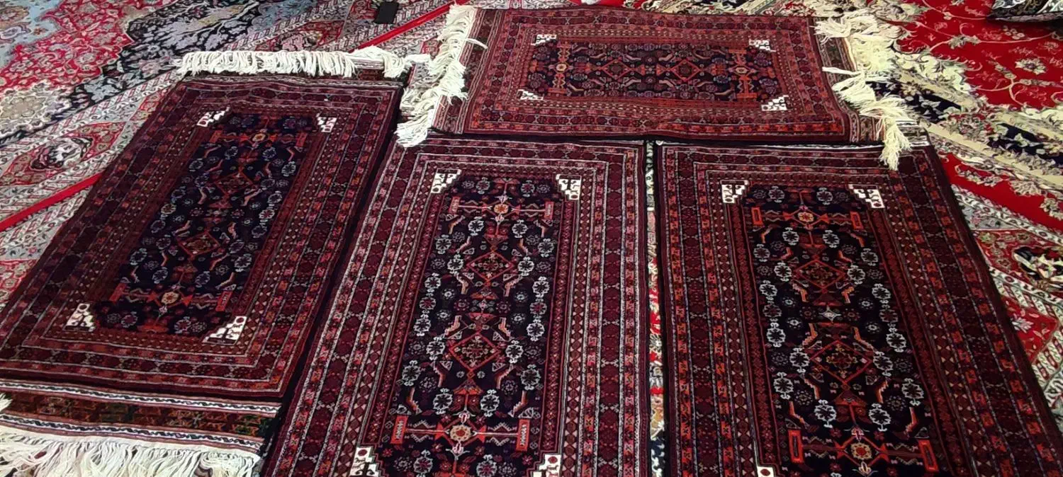 پنج عدد قالیچه دست باف درجه یک|فرش|خواف, |دیوار
