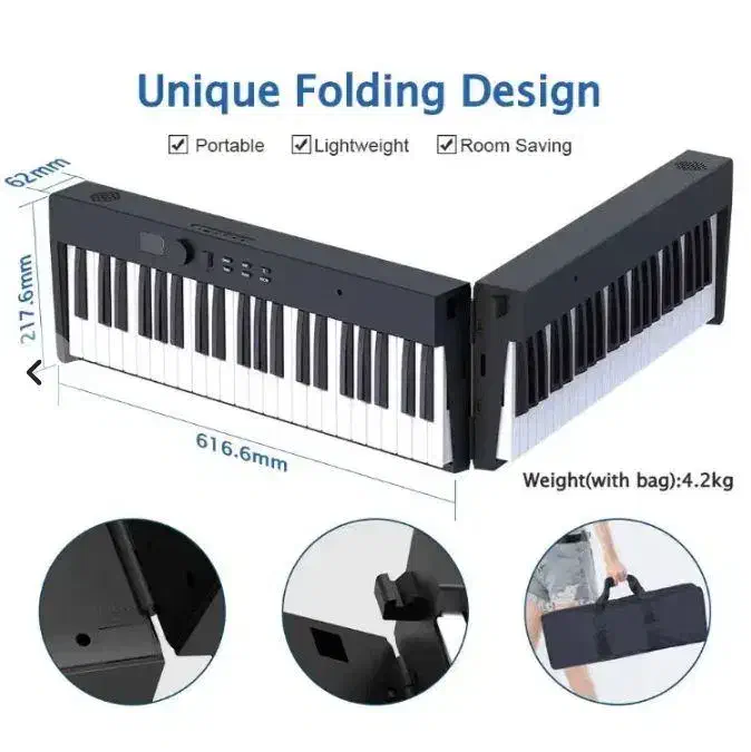 پیانو تاشو کونیکس pj88c|پیانو، کیبورد، آکاردئون|خرمآباد, |دیوار