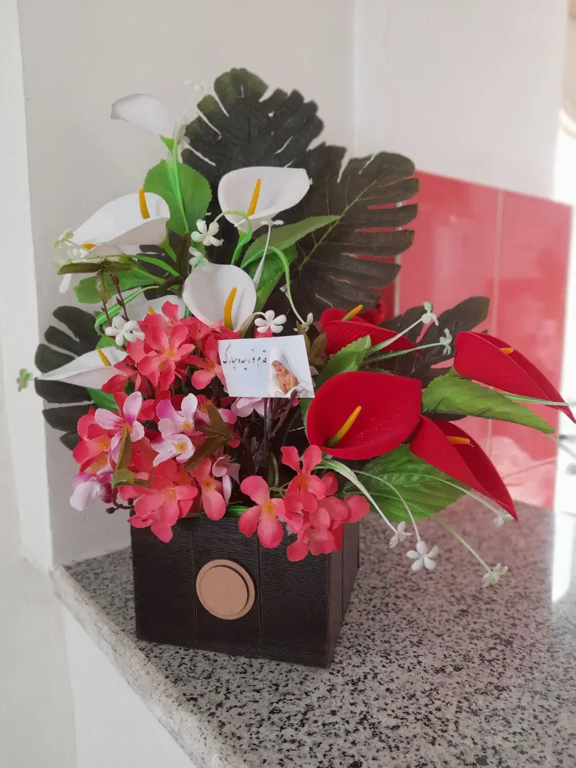 گل ارکیده|گل مصنوعی|ابهر, |دیوار