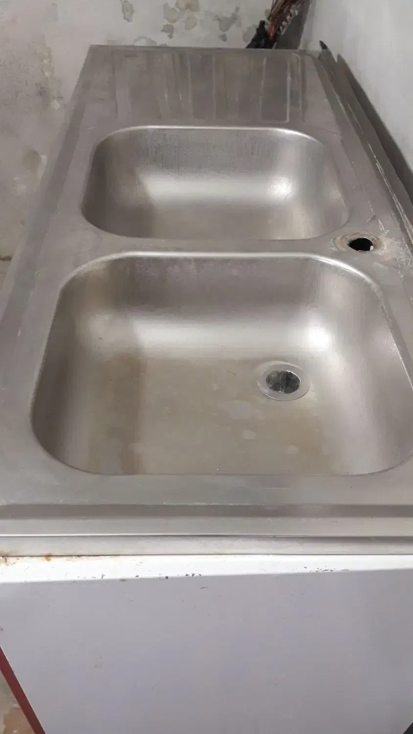 سینک ظرفشویی استیل البرز و کابینت فلزی گالوانیزه|مصالح و تجهیزات ساختمان|کلاچای, |دیوار