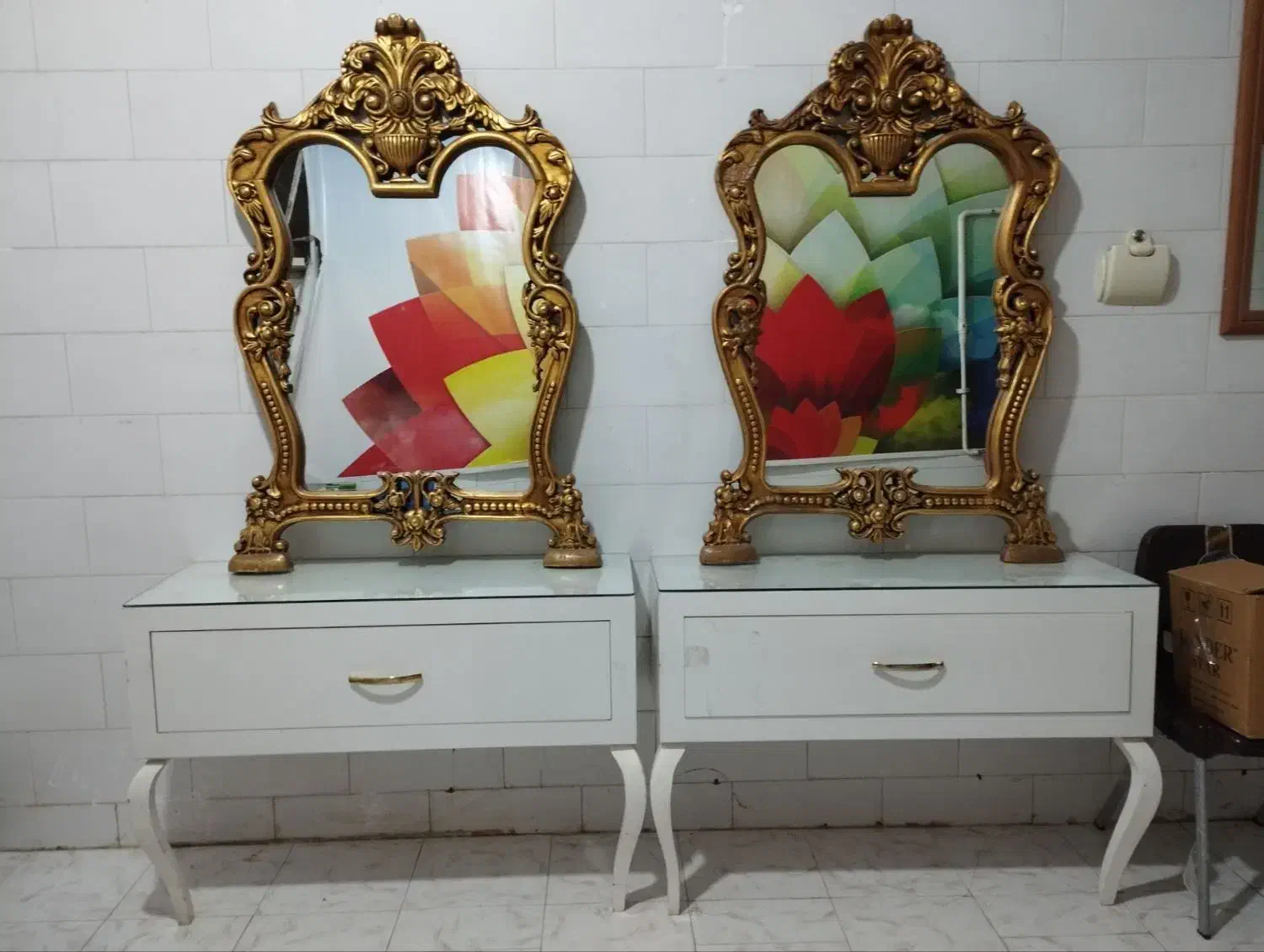 آینه و کنسول|بوفه، ویترین، کنسول|ایلام, |دیوار