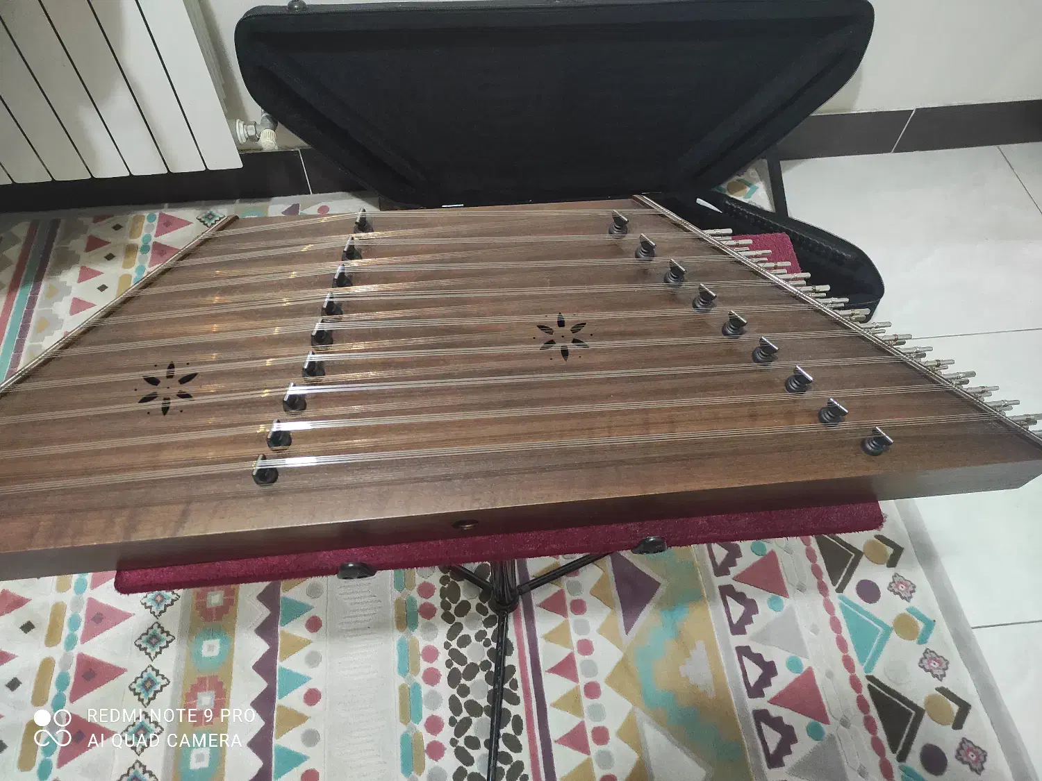 سنتور تک مهر حمید موسوی نو همراه با لوازم جانبی|سازهای سنتی|ساری, |دیوار