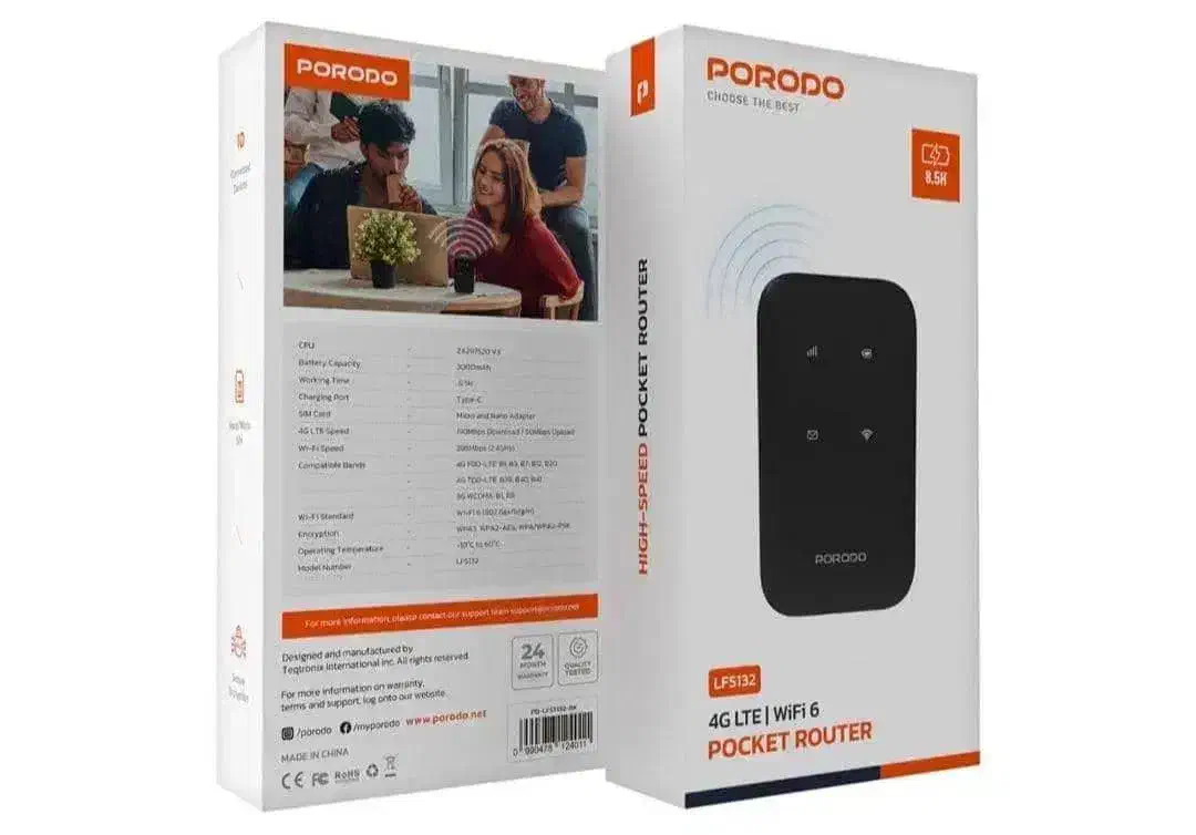 مودم جیبی پرودوWiFi6اتصال همزمان ۱۰نفرارسال رایگان|مودم و تجهیزات شبکه|شیراز, زرهی|دیوار