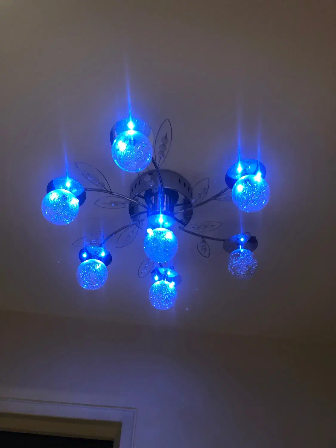 لوستر سقفی ۶ شعله وارداتی  حدود شعاع ۳۰ سانت|لوستر و چراغ آویز|تهران, قیطریه|دیوار