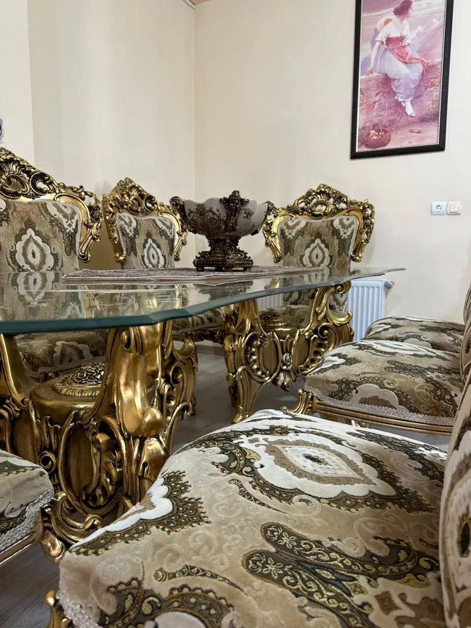 میز نهارخوری|میز و صندلی غذاخوری|ماکو, |دیوار