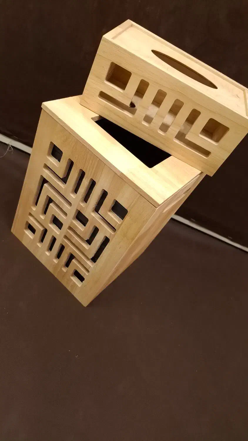 سطل و جا دستمالی تمام چوب|صنایع دستی و سایر لوازم تزئینی|مشهد, مصلی (کارمندان اول)|دیوار