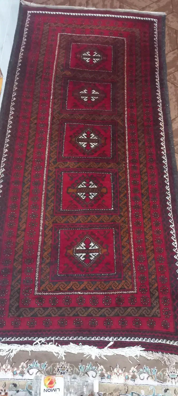 قالیچه دستباف بلوچی|فرش|نیشابور, خط کاشمر|دیوار