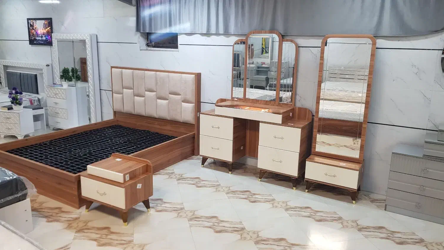 سرویسخواب هایMDF را در سالن کارخانه بازدید کن|تخت و سرویس خواب|اصفهان, قهجاورستان|دیوار