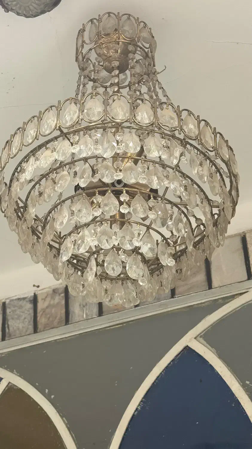 لوستر کریستال|لوستر و چراغ آویز|آبیک, |دیوار