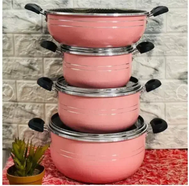 سرویس قابلمه و تابه لانه زنبوری 7 پارچه هلنا|ظروف پخت‌وپز|بهارستان, |دیوار