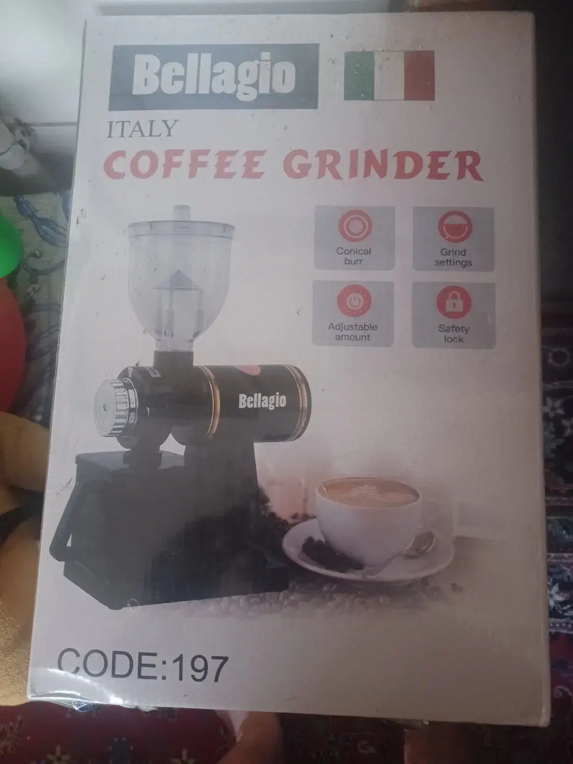 آسیاب قهوه Bellagio|سماور، چای‌ساز، قهوه‌ساز|کرمان, |دیوار