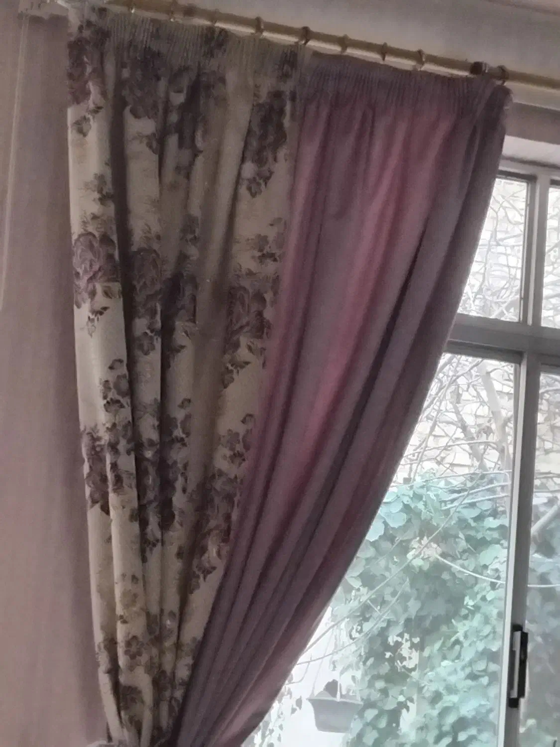 پرده حریر کلدار|پرده، رانر، رومیزی|مشهد, سرافرازان|دیوار