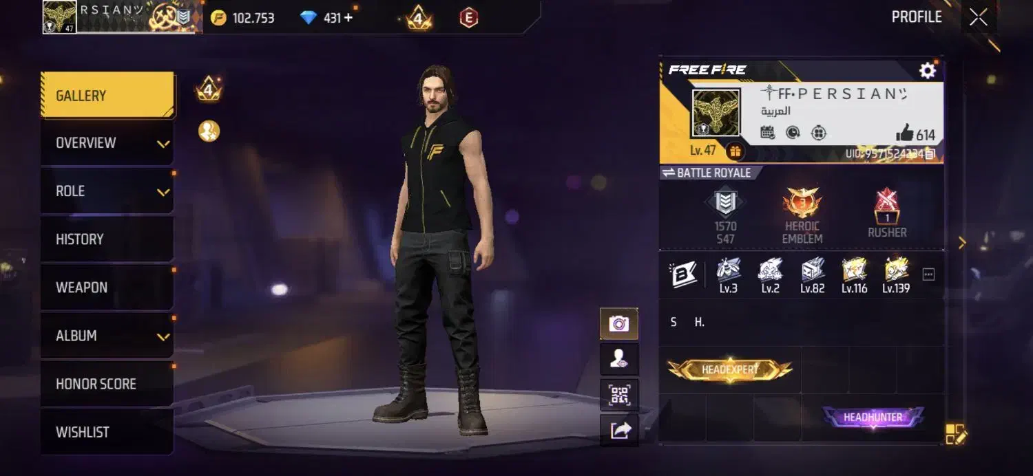 اکانت فری فایر|کنسول، بازی ویدئویی و آنلاین|اسلامآباد غرب, |دیوار