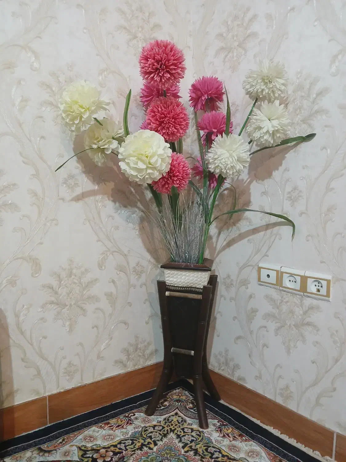 گل وگلدان نو|گل مصنوعی|نهاوند, |دیوار