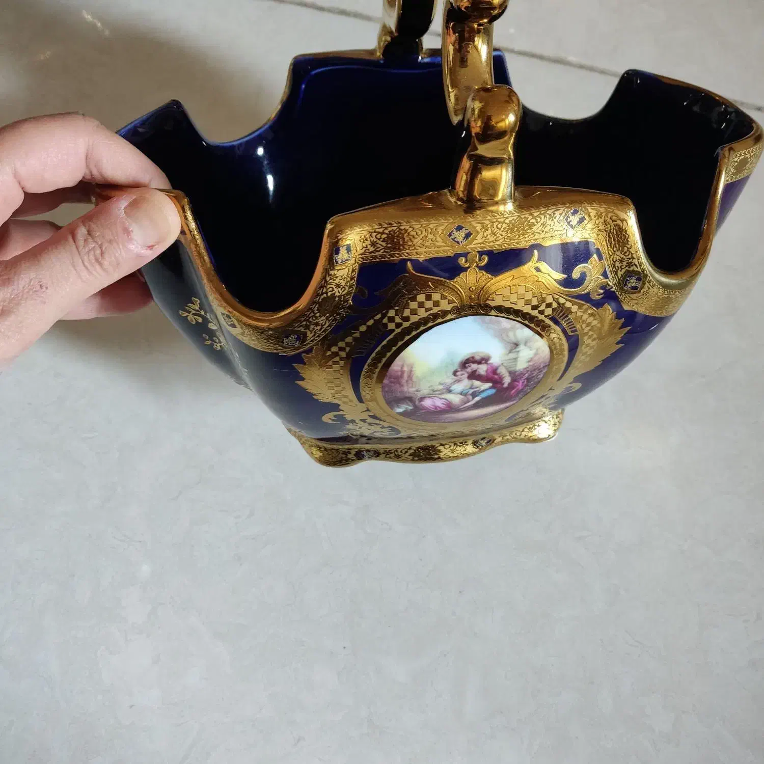 چینی سرمه ای لیلی مجنون|ظروف سرو و پذیرایی|تبریز, |دیوار