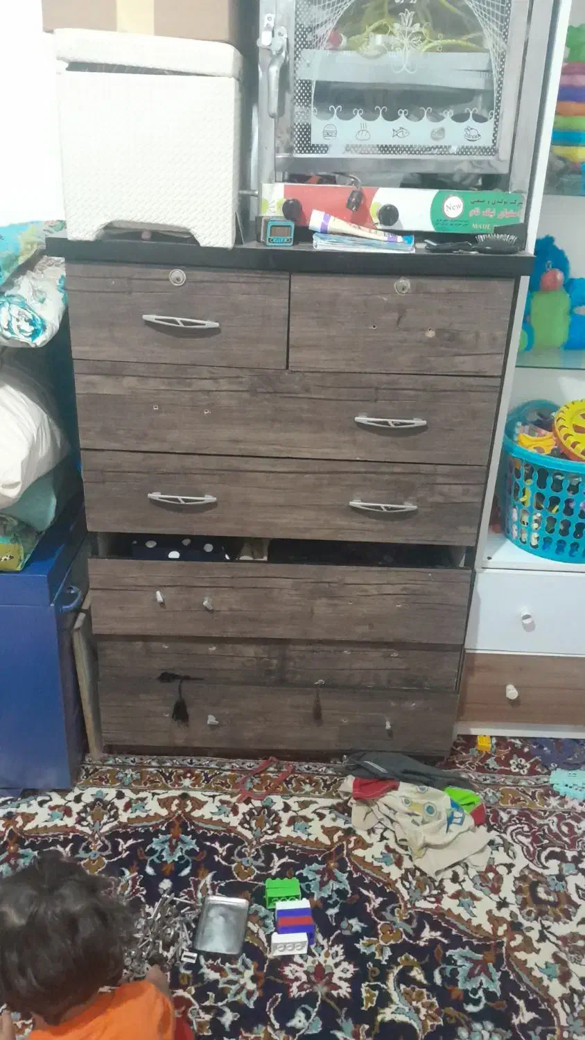 کمد لباس بچه و دراور|اسباب و اثاث بچه|تایباد, |دیوار