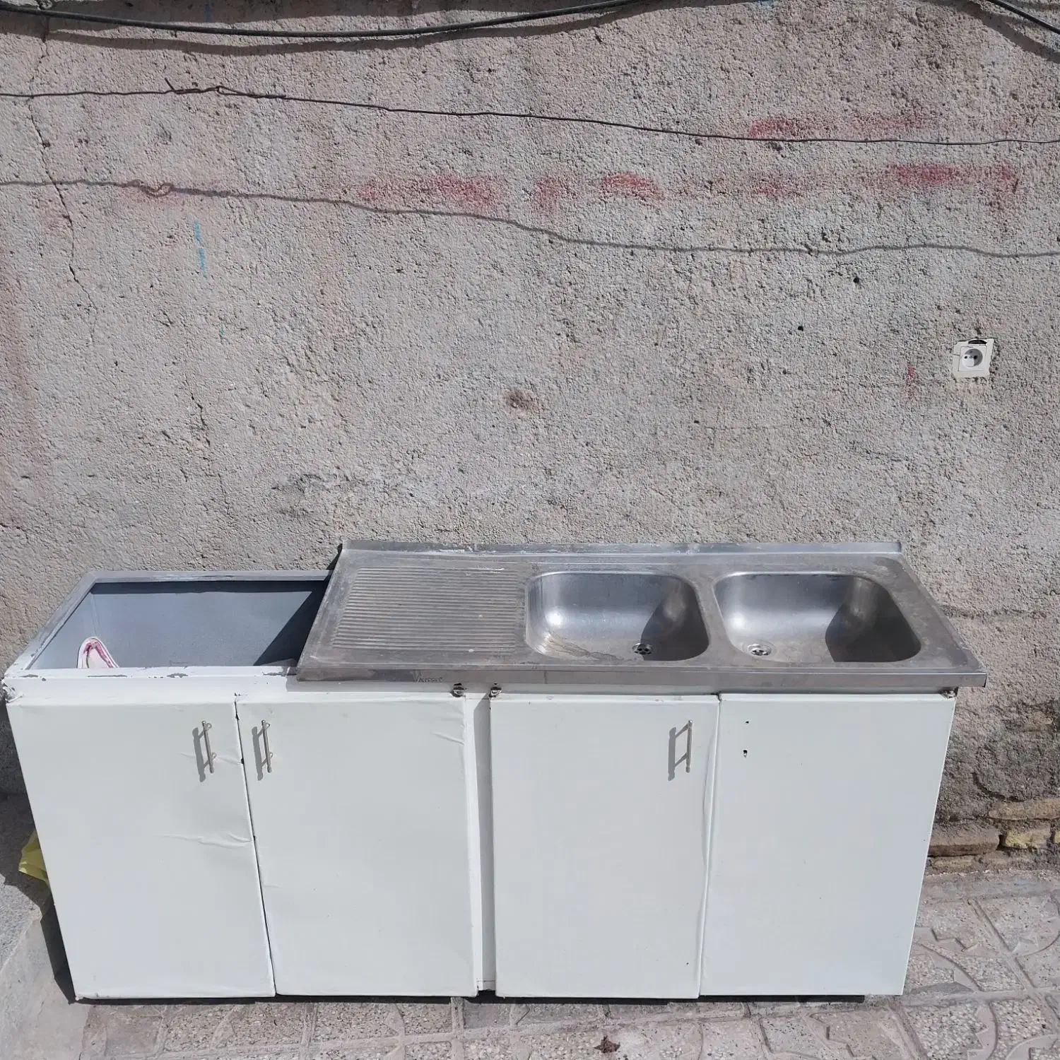 سینگ دوقلو با کابینت|لوازم سرویس بهداشتی|قلندر آباد, |دیوار