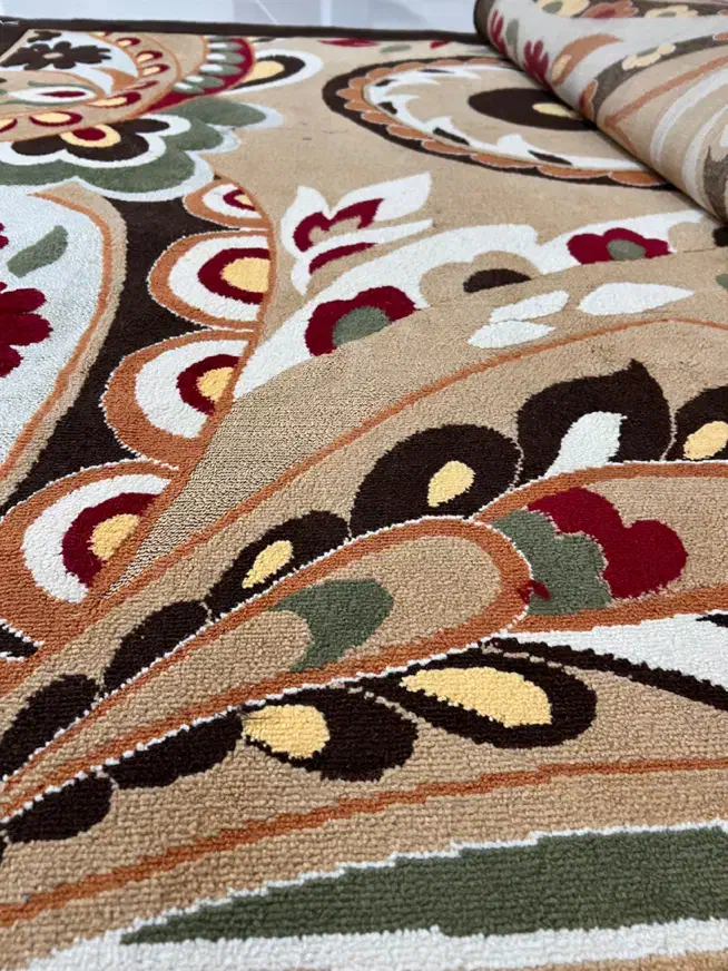 گلیم فرش گل برجسته ۹متری|گلیم، جاجیم، گبه|خرمآباد, |دیوار