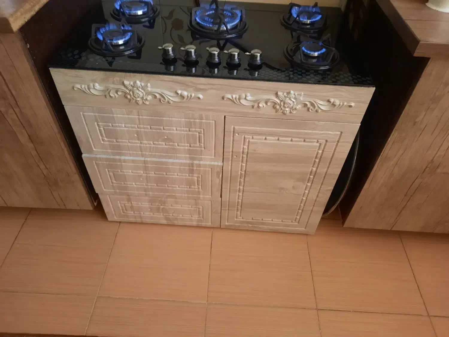 اجاق گاز صفحه ایی با کابینت|اجاق گاز و لوازم برقی پخت‌وپز|پاکدشت, پاکدشت (مامازند)|دیوار