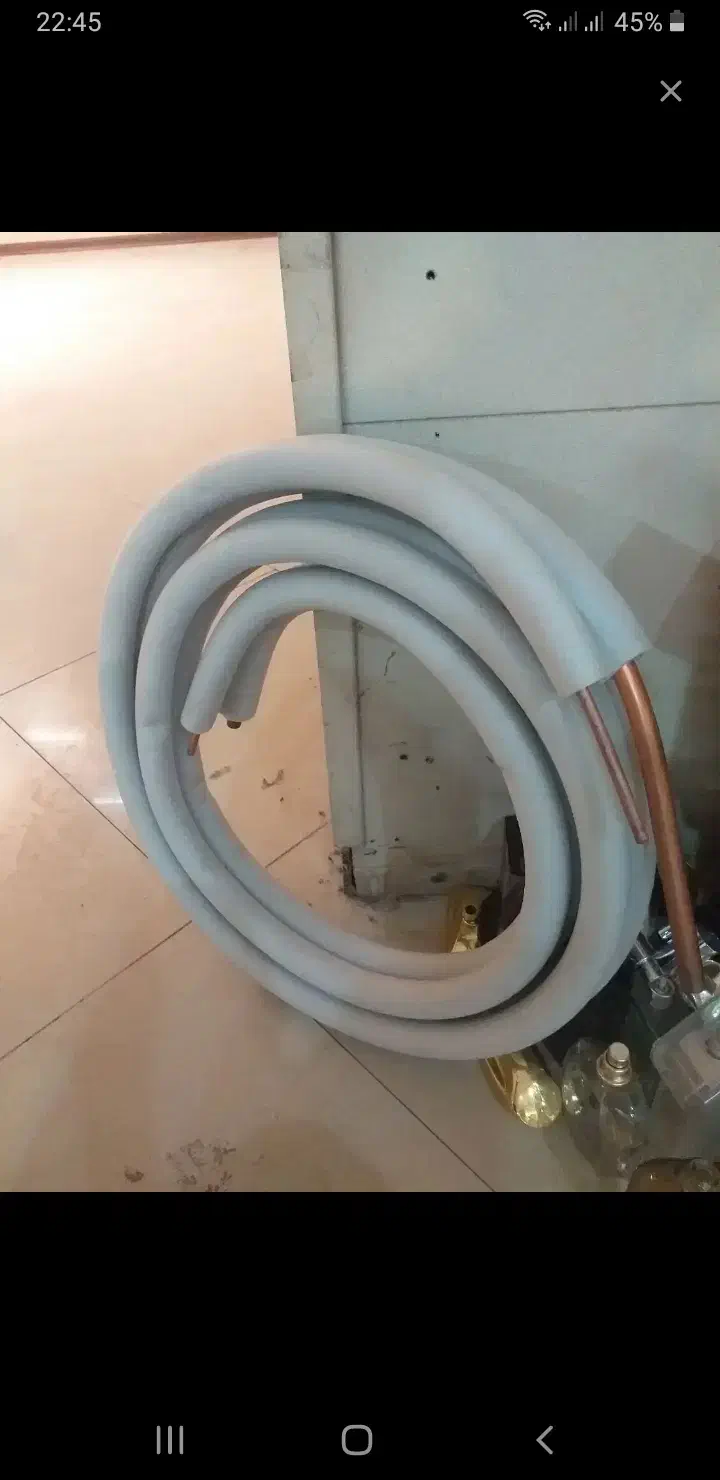 لوله جفت مسی برای کولر اسپلیت ۱۸۰۰۰|کولر گازی و فن‌کوئل|فومن, |دیوار