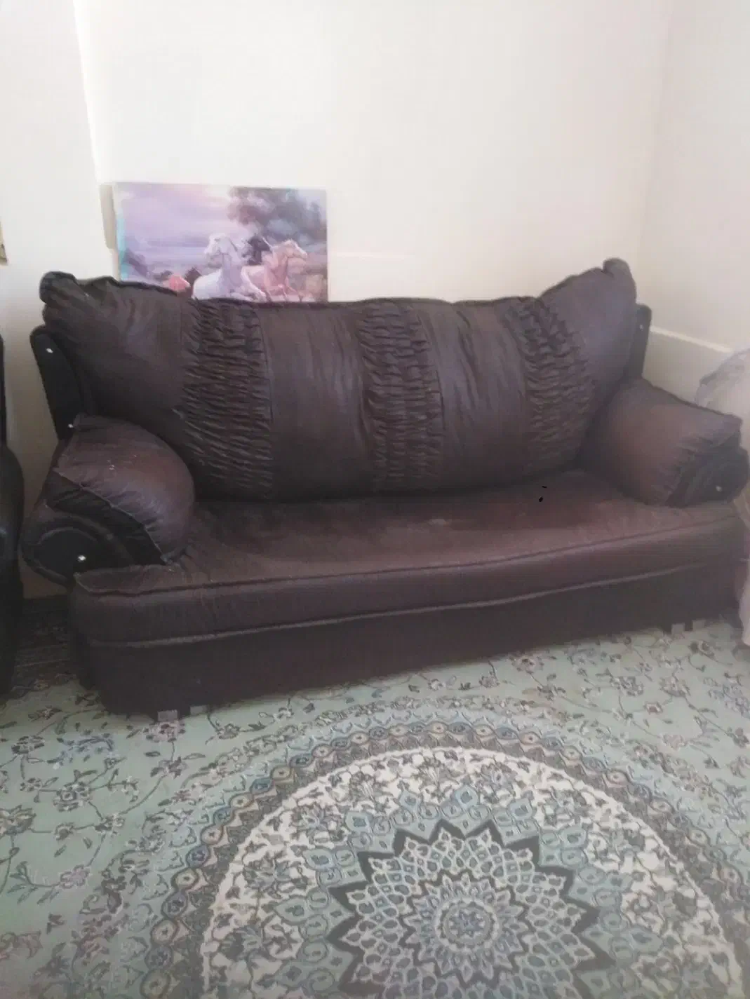 مبل چرمی|مبلمان خانگی و میز عسلی|آباده, |دیوار