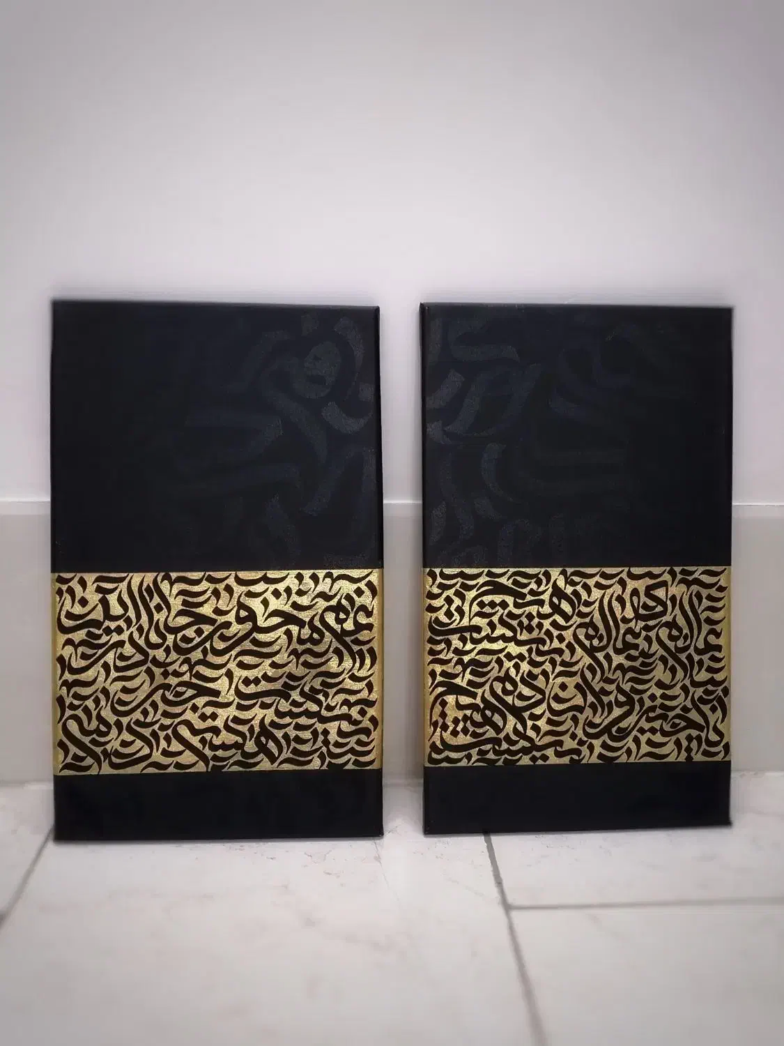 تابلو دکوراتیو کالیگرافی|تابلو، نقاشی، عکس|قم, شهرک سازمان آب|دیوار