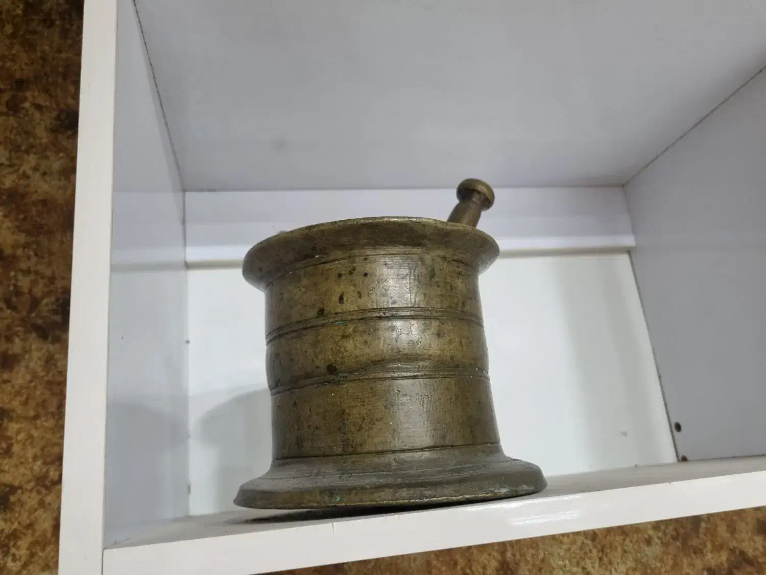 هاونگ صد ساله ساخت روسیه شوروی سابق|کلکسیون اشیاء عتیقه|آبادان, |دیوار