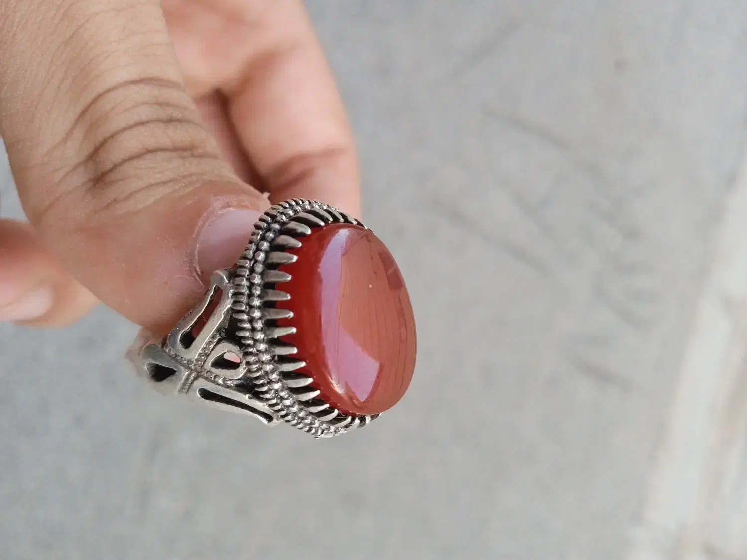 انگشتر عقیق دستساز قیمت توافقی|جواهرات|قم, حنیف نژاد|دیوار