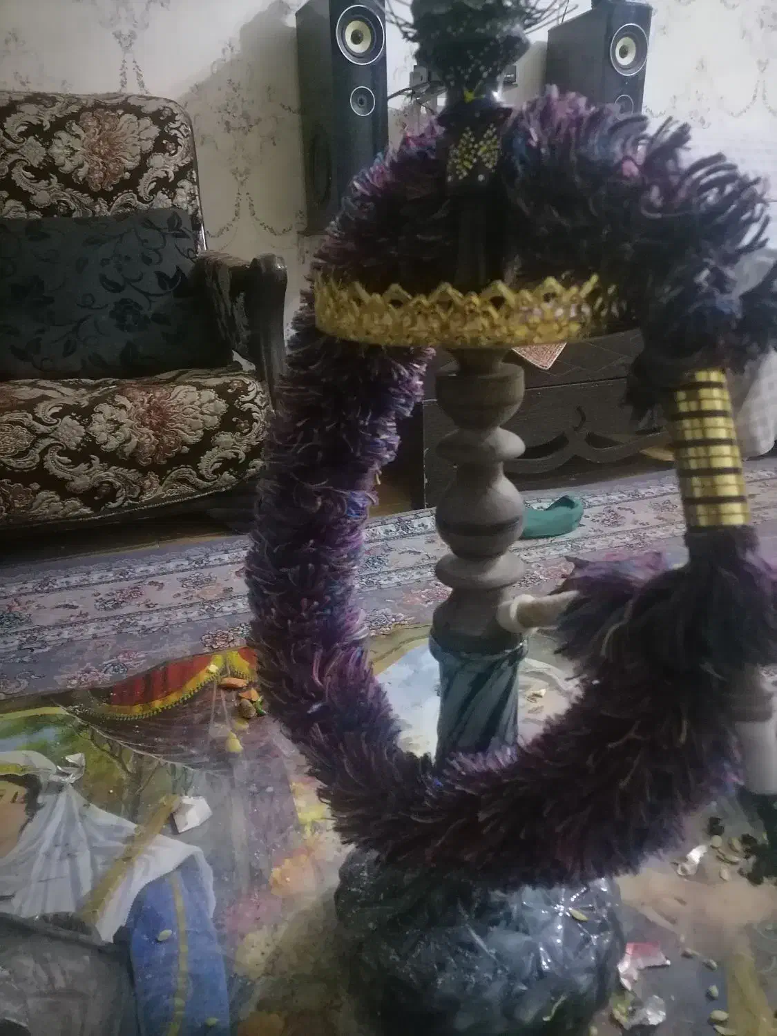 سه عدد قلیان چوبی، سالم.|صنایع دستی و سایر لوازم تزئینی|کرمان, |دیوار