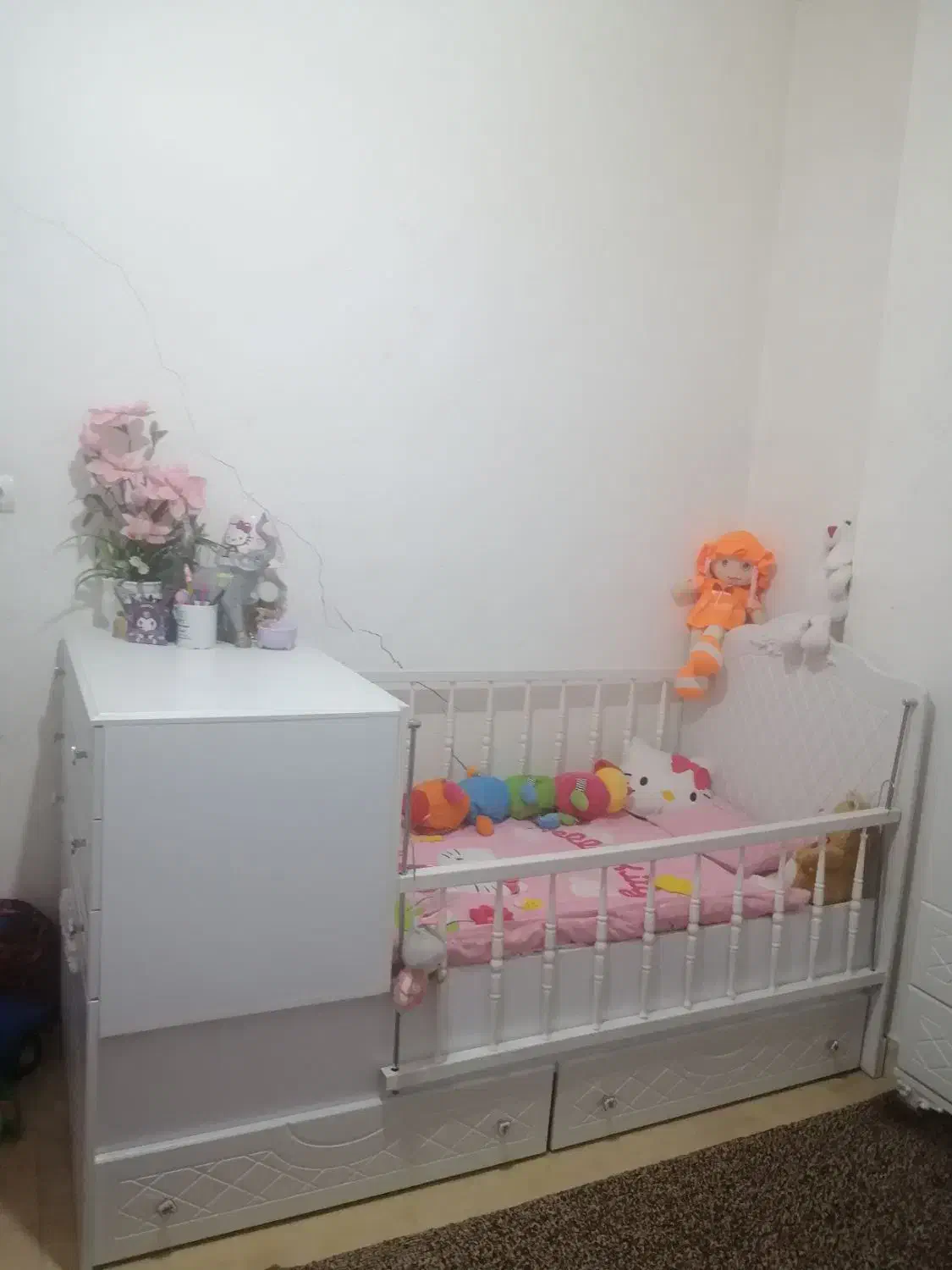 سرویس کمد وتخت نوجوان|تخت و سرویس خواب|محمدیه-قزوین, |دیوار