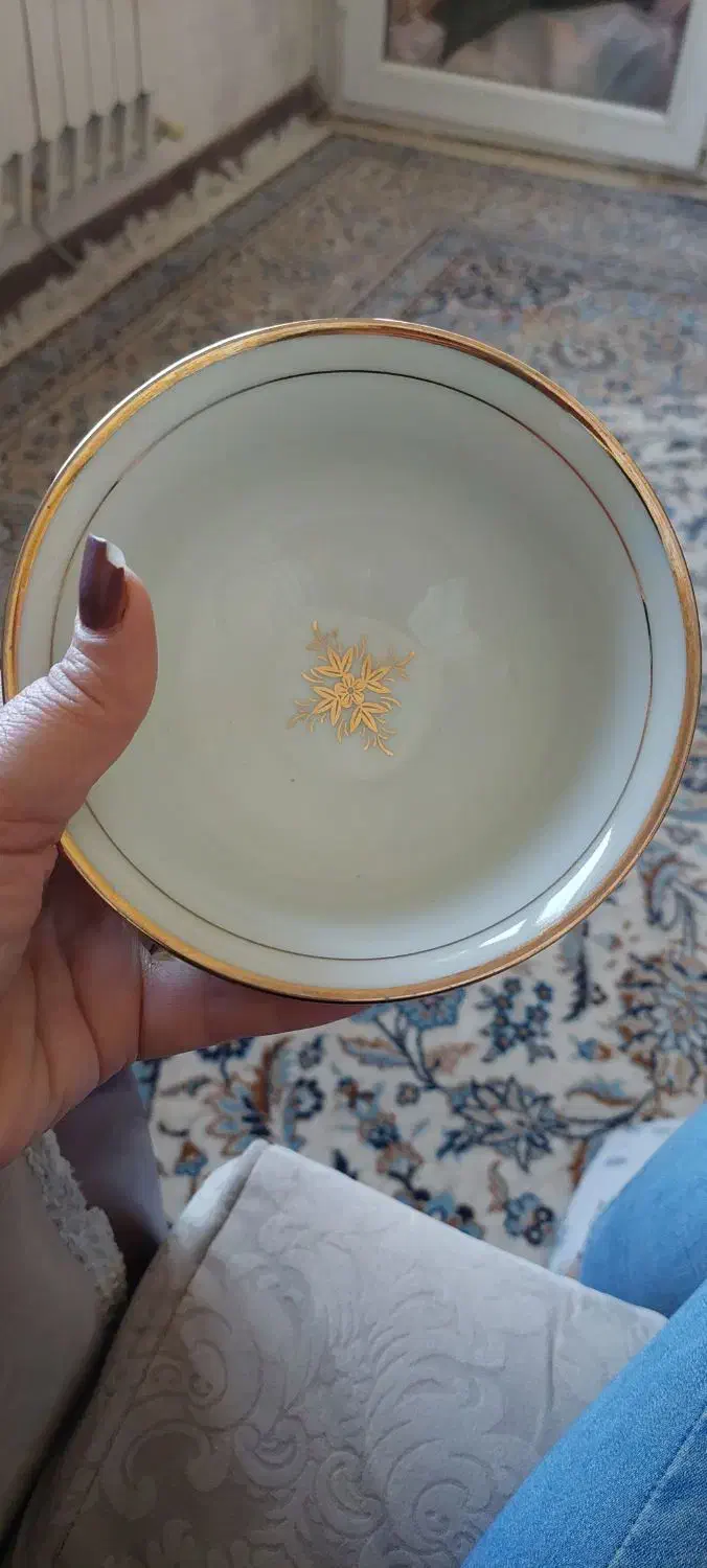 کاسه طلاکوب برند ناپولی|ظروف سرو و پذیرایی|چهارباغ, |دیوار