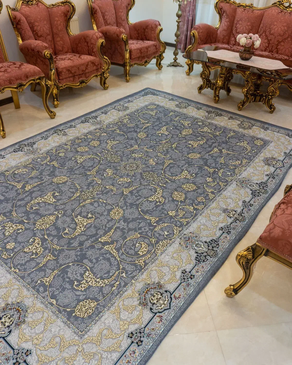 روفرشی کشدار و فرشینه طوسی فیروزه ای کد ۵۴۷|روفرشی|تهران, شهرک دریا|دیوار