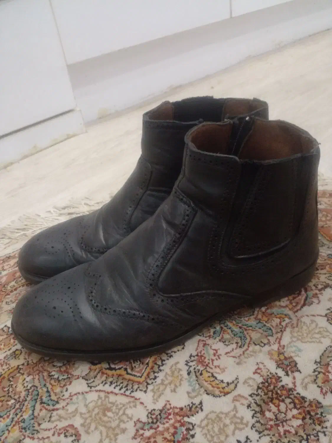 کفش مردانه یا زنانه تمام چرم سایز ۴۰ بزرگ پا|کیف، کفش، کمربند|رشت, حمیدیان|دیوار