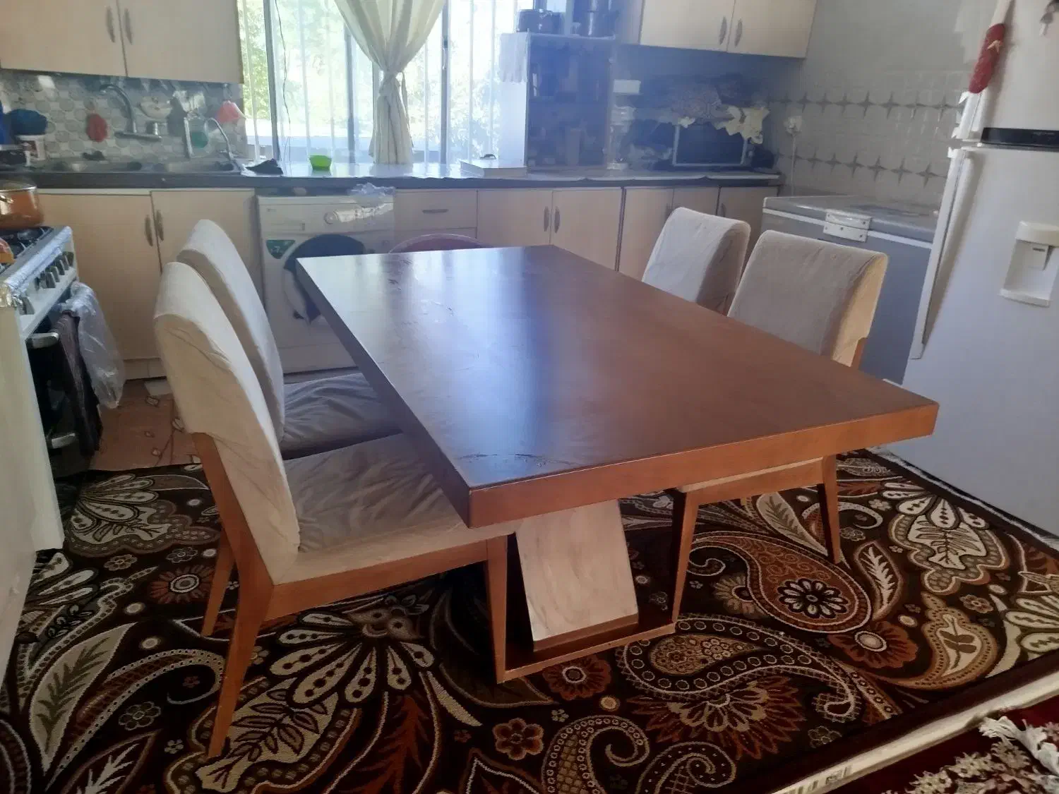 میز ناهار خوری شش نفره|میز و صندلی غذاخوری|کلاله, |دیوار