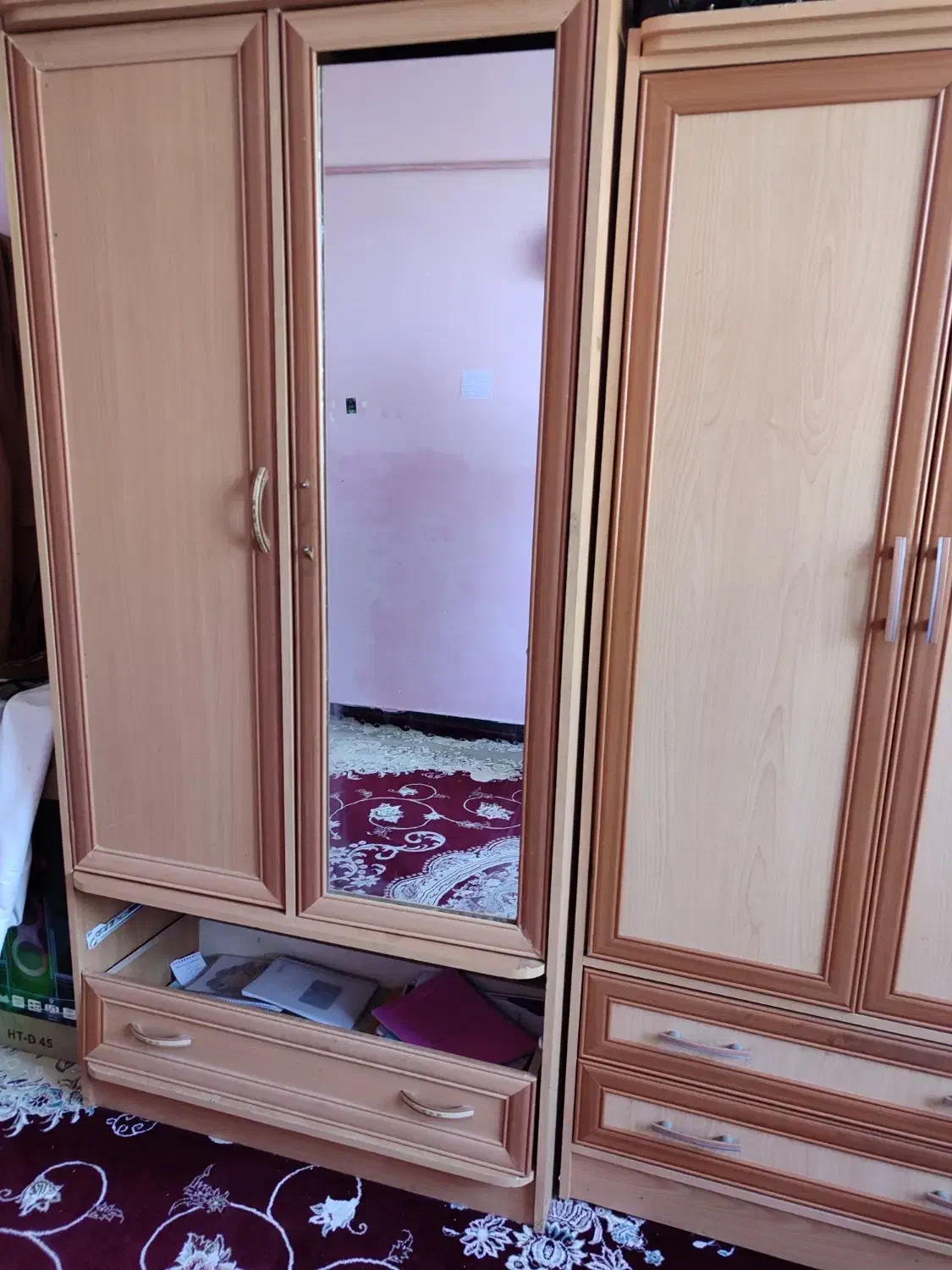 کمد و تخت خواب|جاکفشی، کمد، دراور|شیراز, زند|دیوار