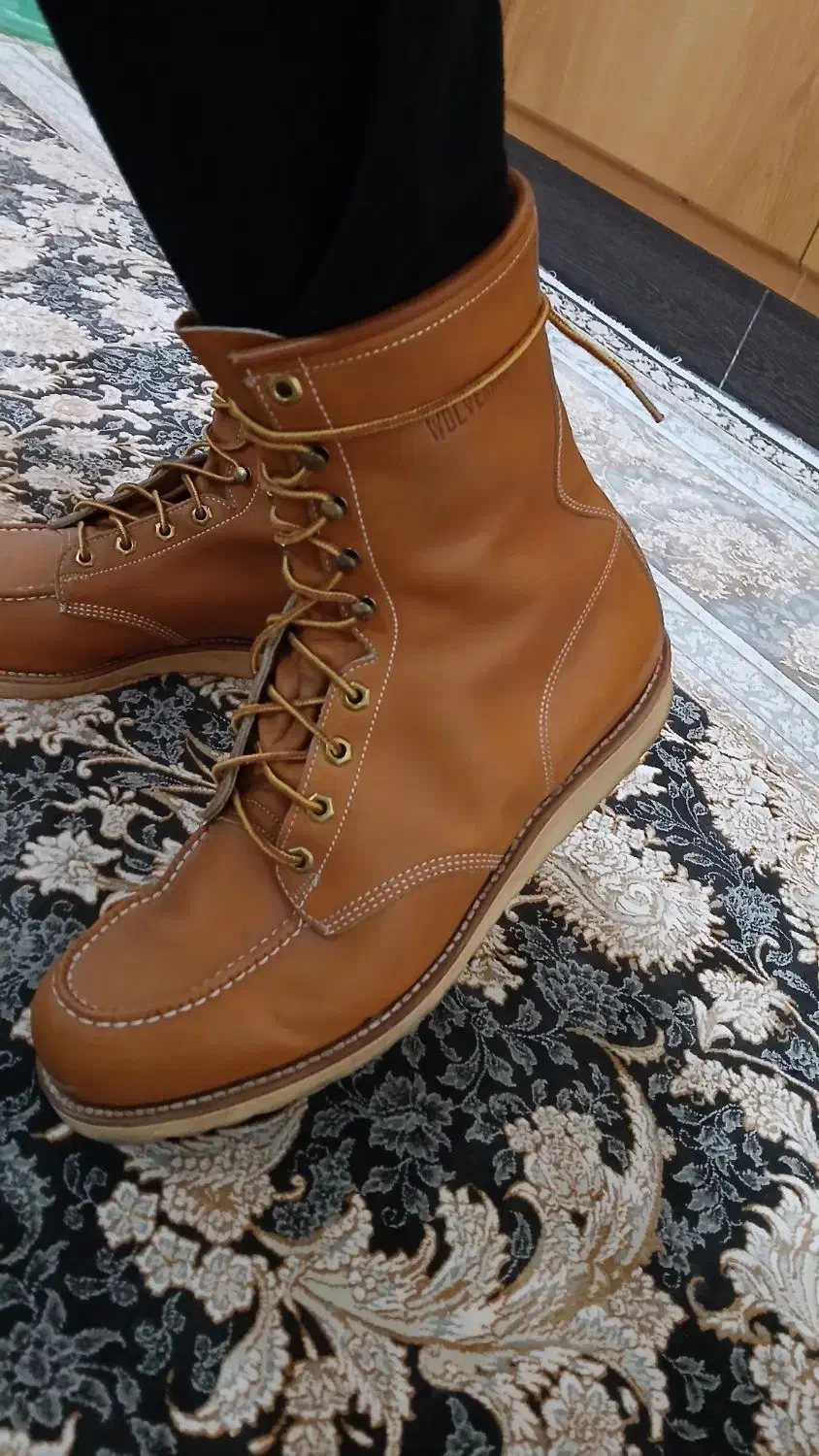 یک‌جفت‌پوتین‌چرم‌به‌سایز۴۵‌....|کیف، کفش، کمربند|گنبد کاووس, |دیوار