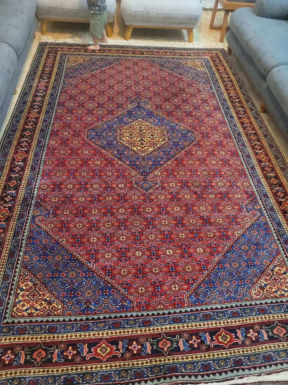 فرش دستباف ۶ متری یک جفت بافت اردبیل|فرش|سرعین, |دیوار